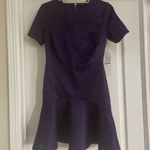 NWT Alexia Admor Crewneck Sheath Dress- Purple Size Small